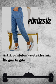 Dayanıklı 30'lu Mandallı Pantolon Etek Askı Seti