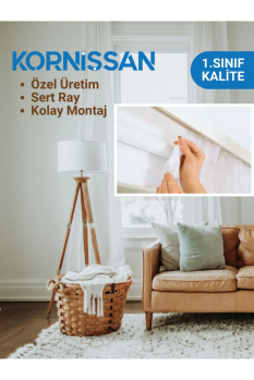 Güvenilir 3 Raylı 3,5 Metre Polyester Kalın Perde Tutucu Ray