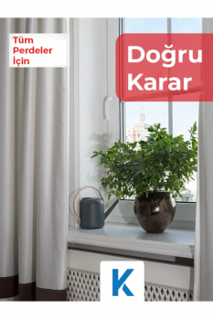 2,5 Metre 3 Raylı Polyester Kalın Perdeler İçin Korniş