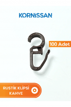 100 Adet Dayanıklı Ve Özel Renkli Rustik Perde Klipsi