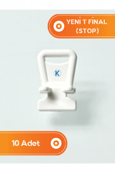 Korniş Sonlandırıcı Kilit Stop: Yeni T Final Perde Rayı Stop