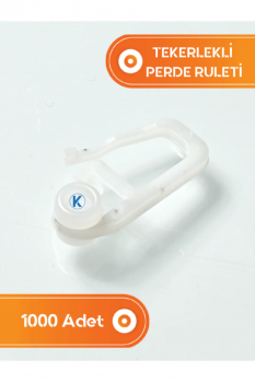 1000 Adet Korniş Perde Rayı Tekerlekli Perde Ruleti